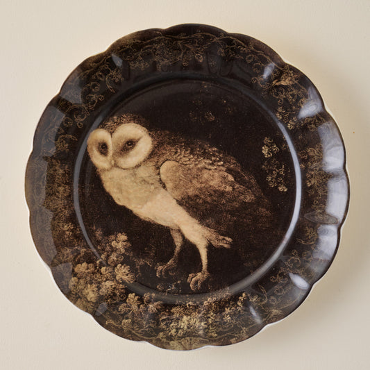 Enchanted Forest Owl Dessert Plate