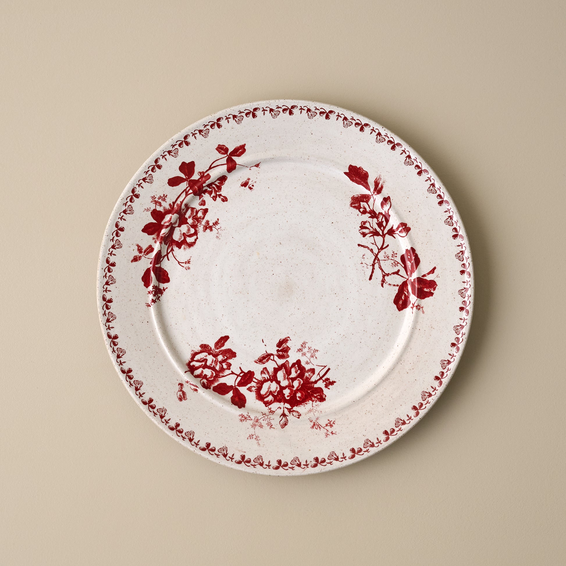 Heirloom Garden Scarlett Floral Salad Plate