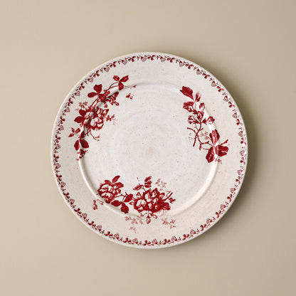 Heirloom Garden Scarlett Floral Salad Plate