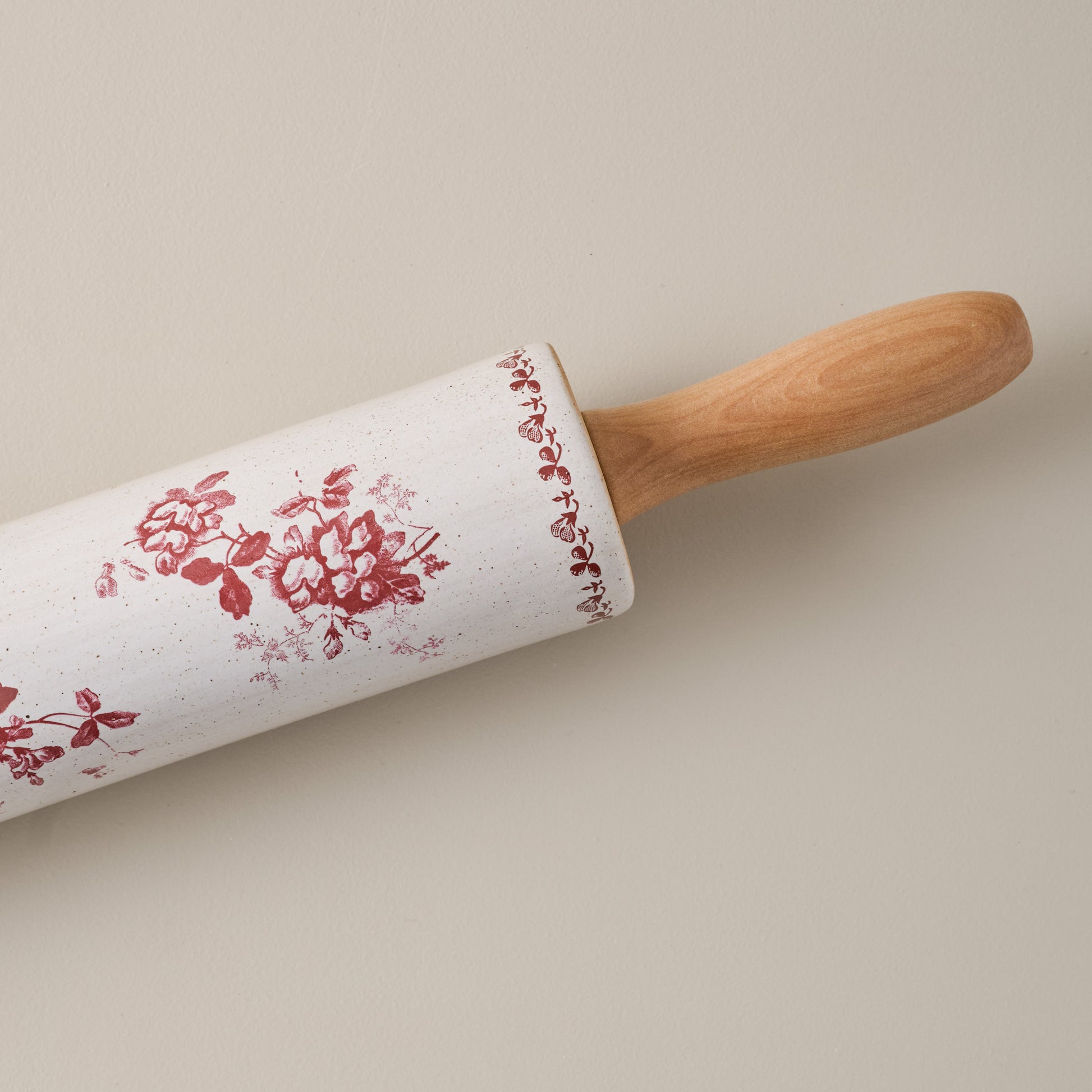 Heirloom Garden Scarlett Rolling Pin up close