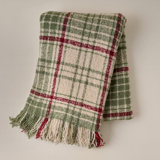 Settle In Plaid Throw