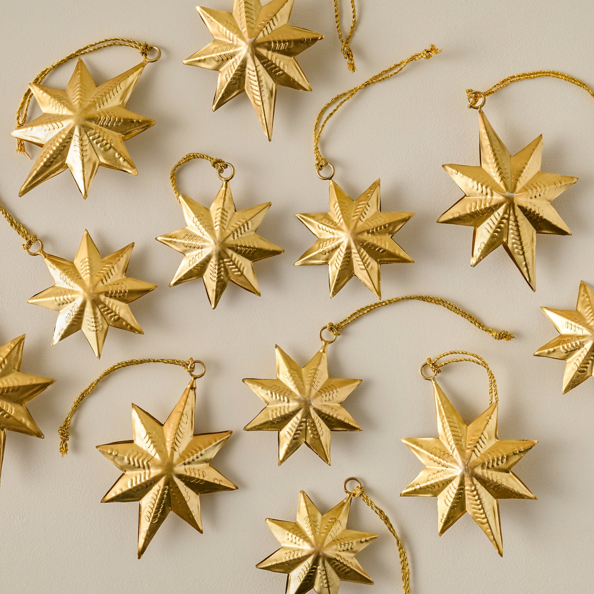 Celestial Star Ornaments, Set of 12