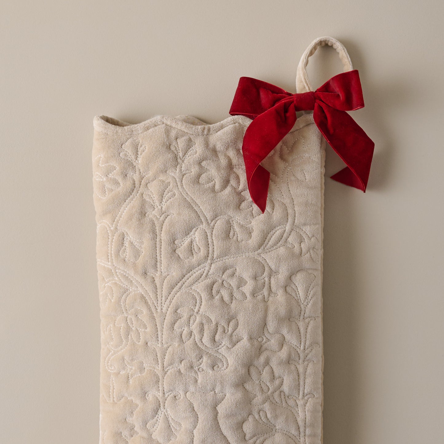 Enchanted Forest Quilted Stocking close up
