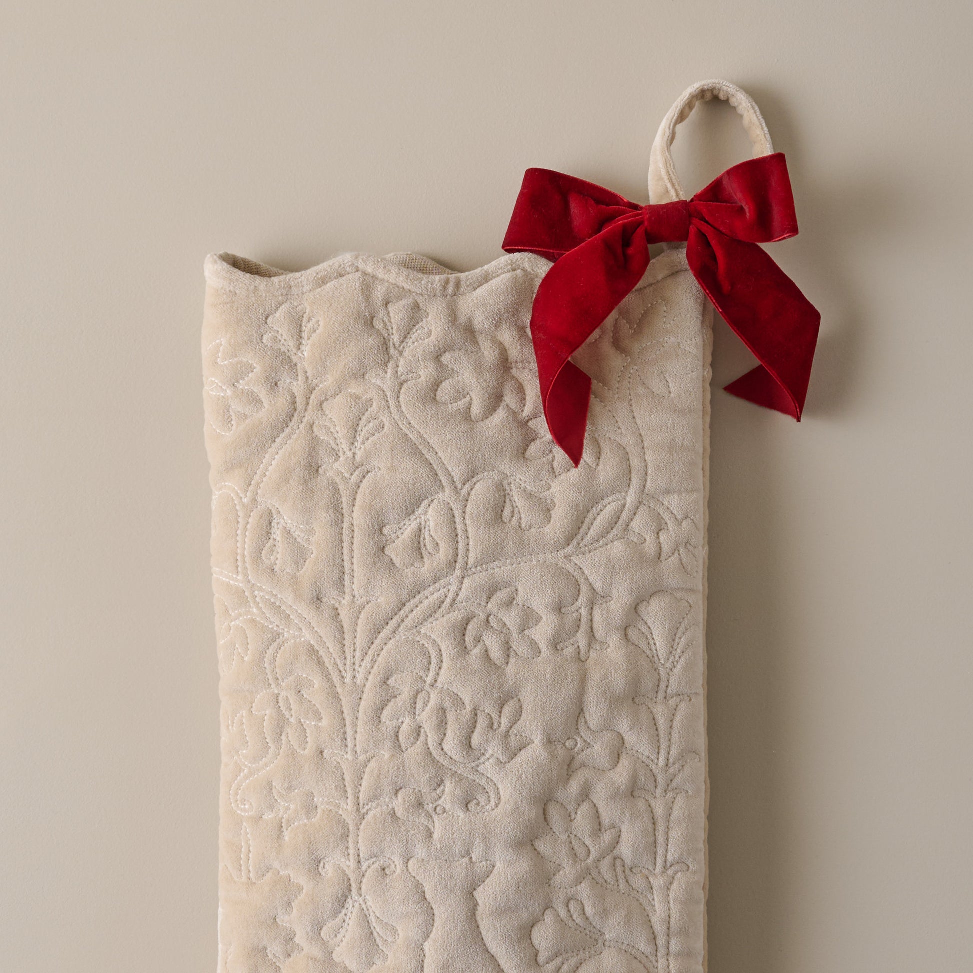 Enchanted Forest Quilted Stocking close up