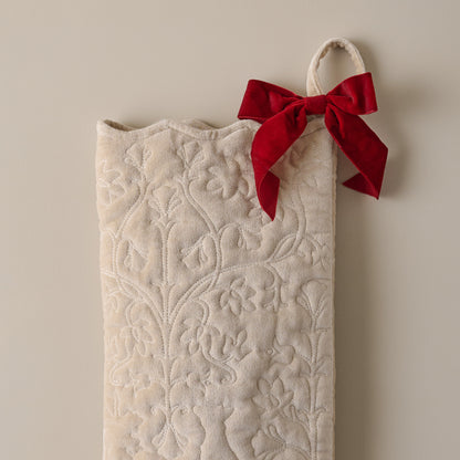 Enchanted Forest Quilted Stocking close up