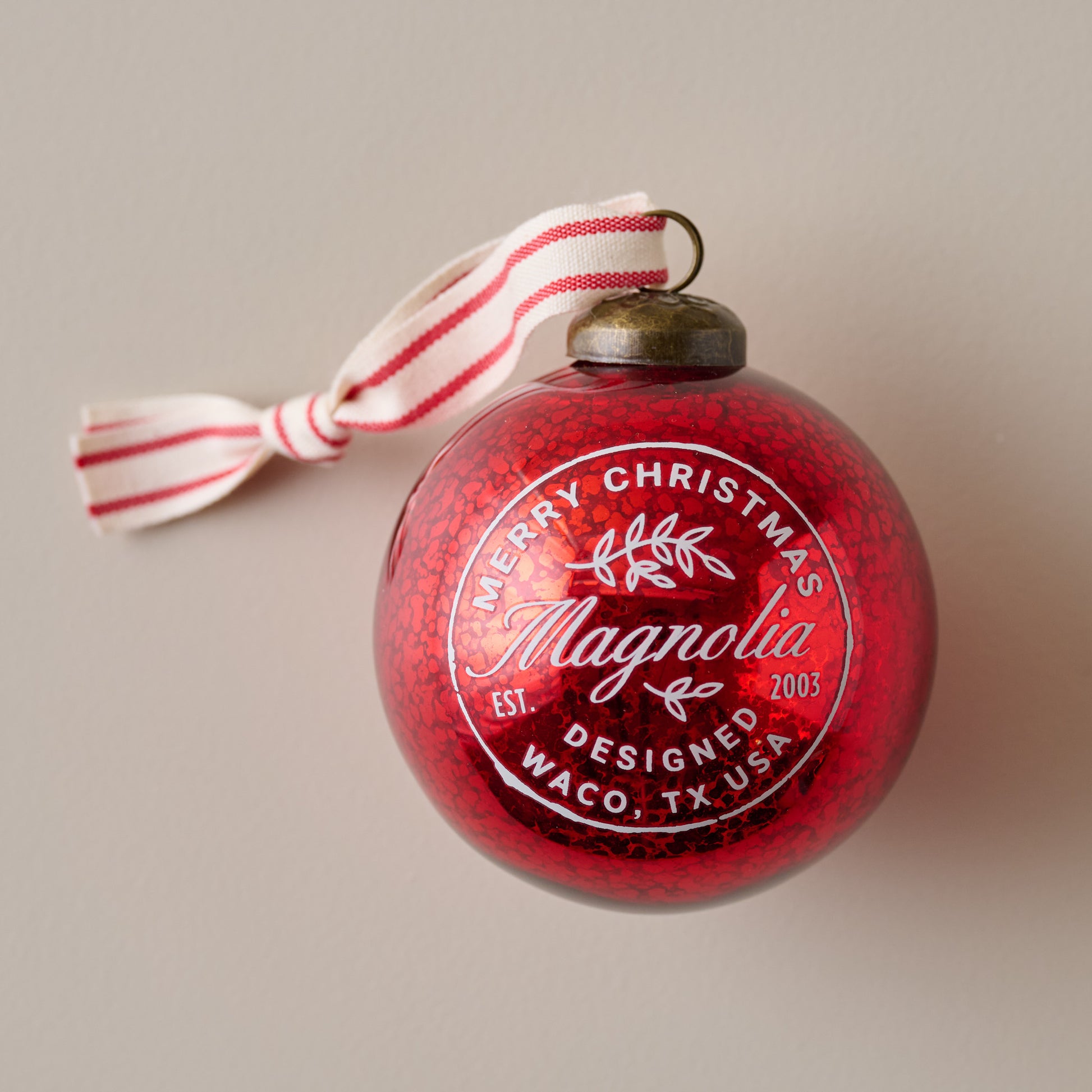 Magnolia Mercury Glass Ornament