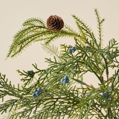 Real Touch Juniper Berry Pine Bundle up close