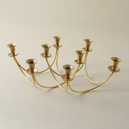 Antique Brass Stacking Candelabra with 50% overlap