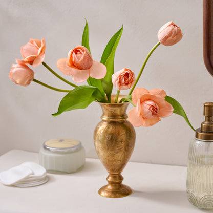 Anna Vase Peach Tulip Pairing