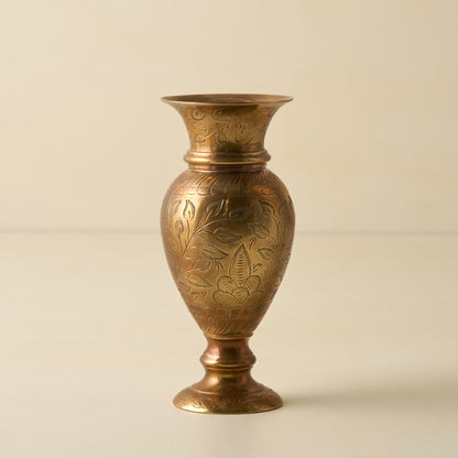 Anna Antiqued Solid Brass Vase (medium)