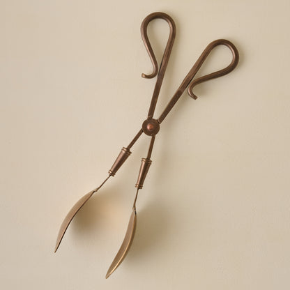 Antique Copper Serving Tongs