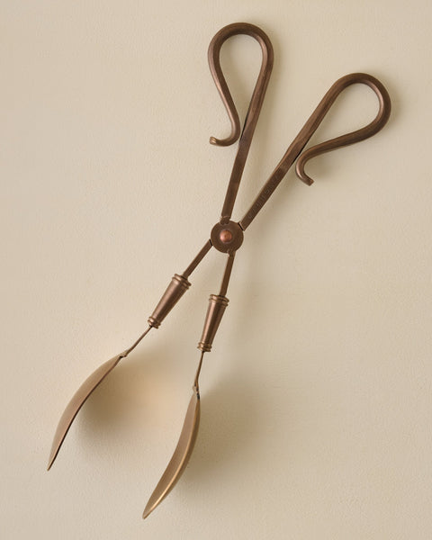 Antique Copper Serving Tongs