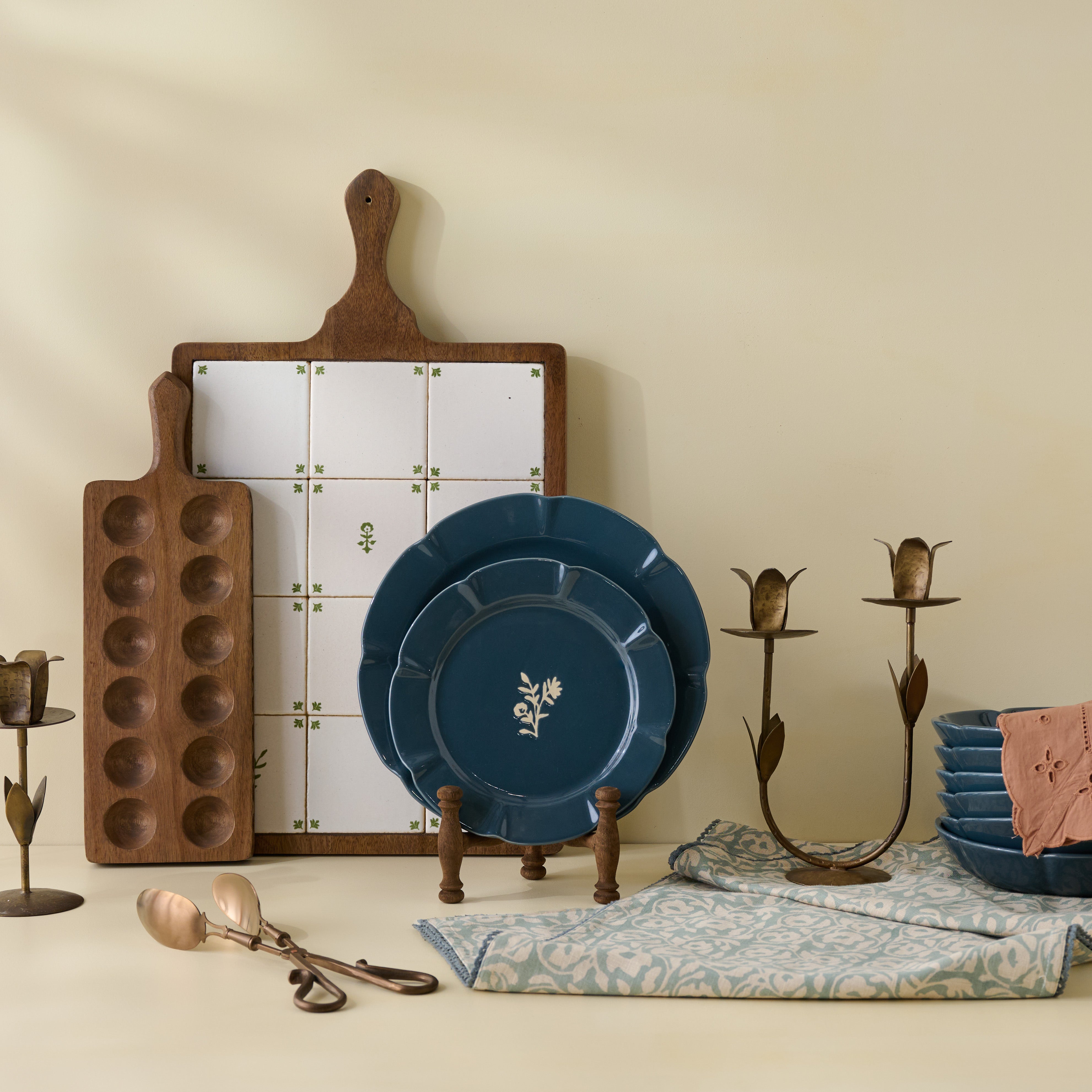 Navy Luna Dinner Plate - Thumbnail 3