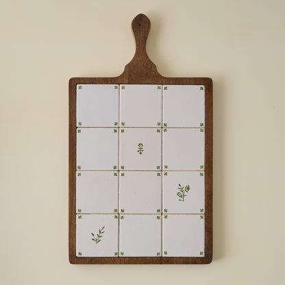 Dutch Printed Ceramic Serving Board