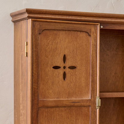 Amelia Wooden Wall Cabinet close up view of door detail