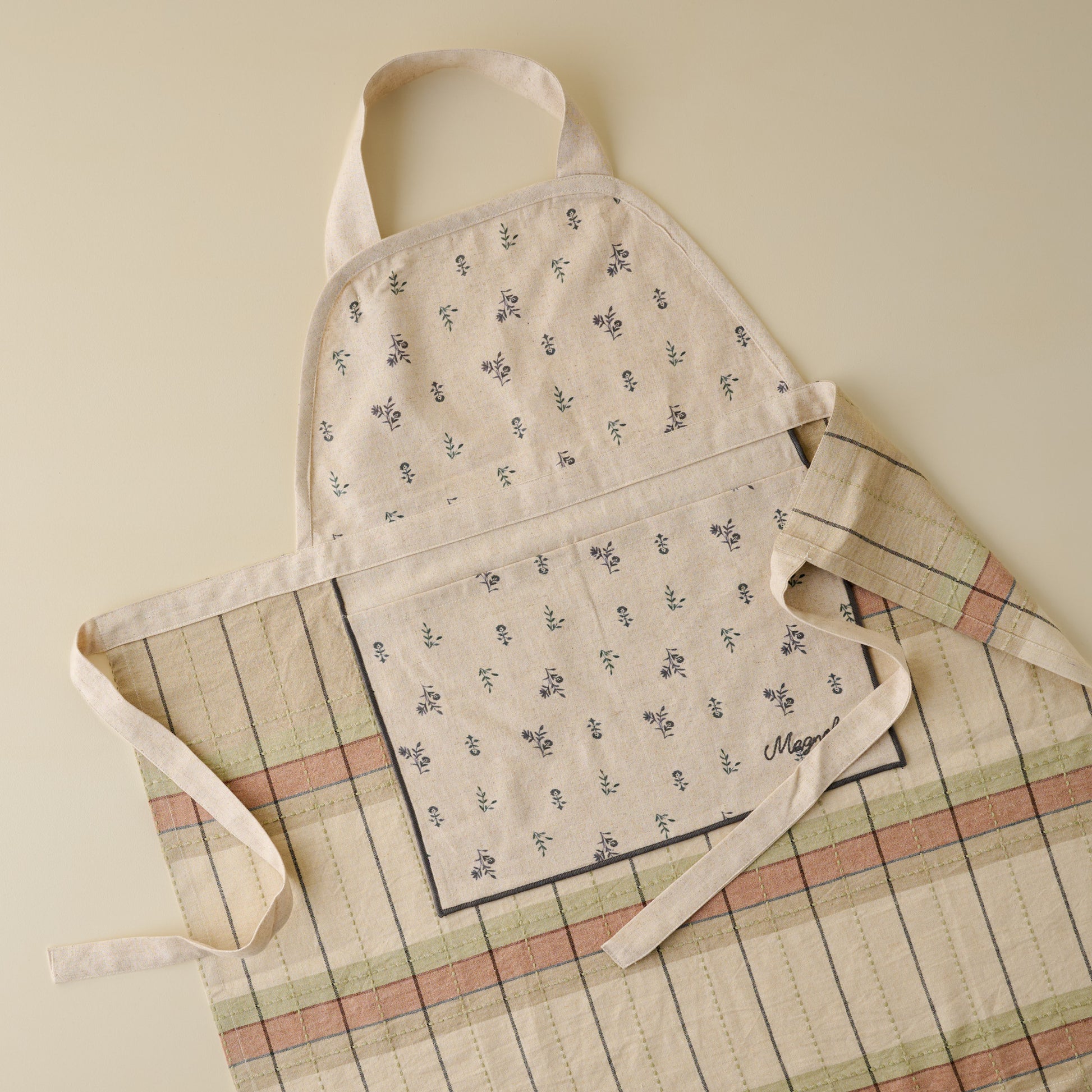 Magnolia Dawn Plaid Apron