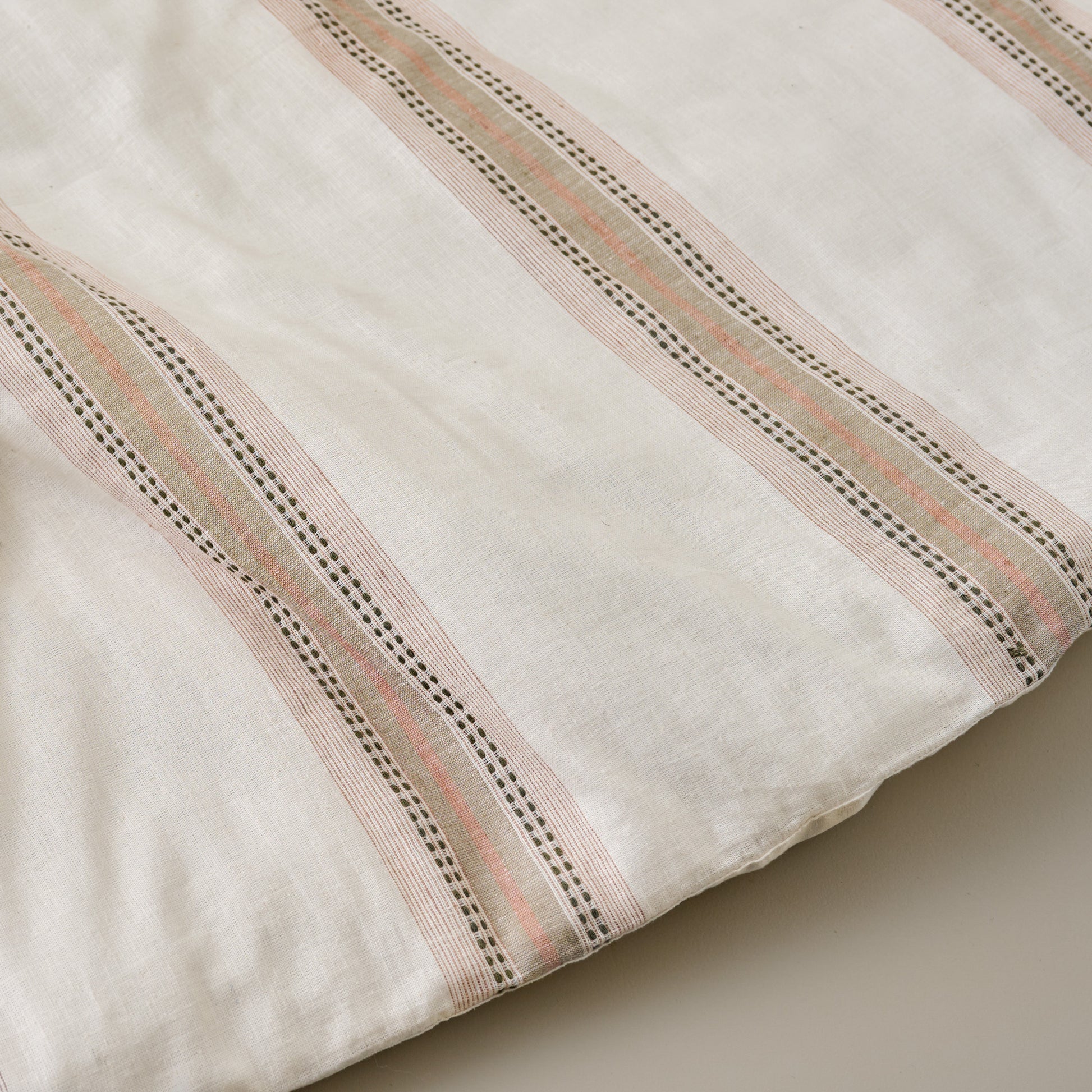 Dannie Stripe Duvet close up view