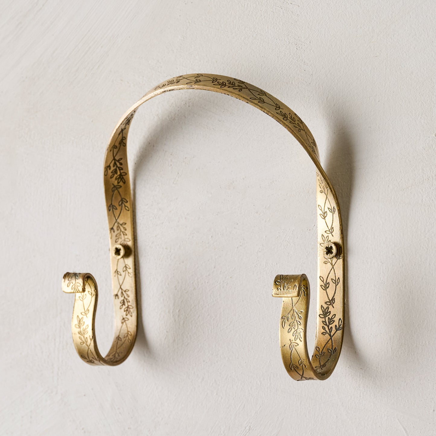 Celine Etched Brass Hook (Double)