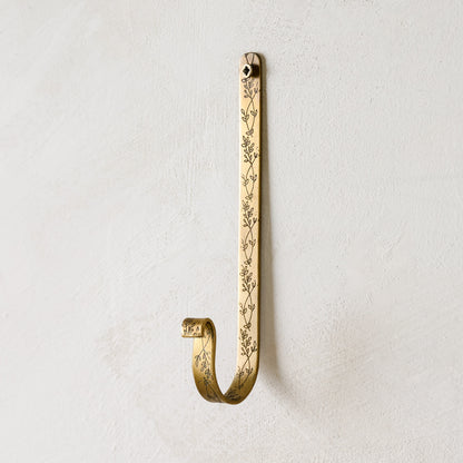 Celine Etched Brass Hook
