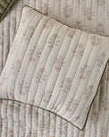 Floral Jacquard Kantha Quilted Sham