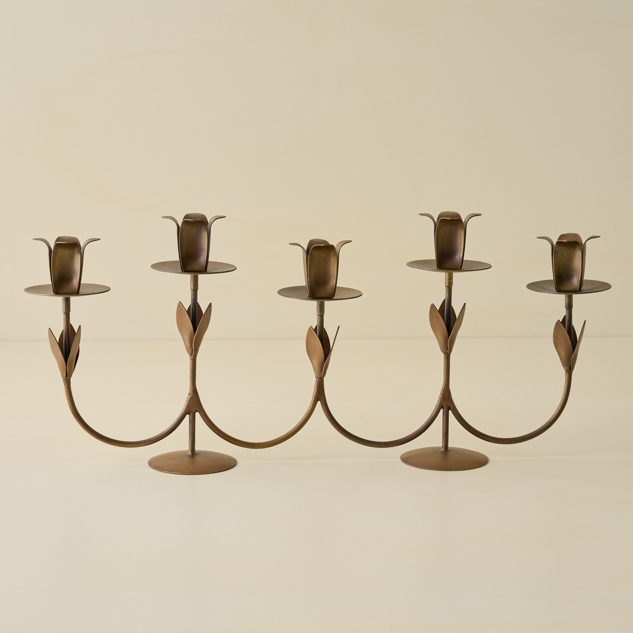 Forged Tulip Candelabra – Magnolia