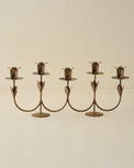 Forged Tulip Candelabra