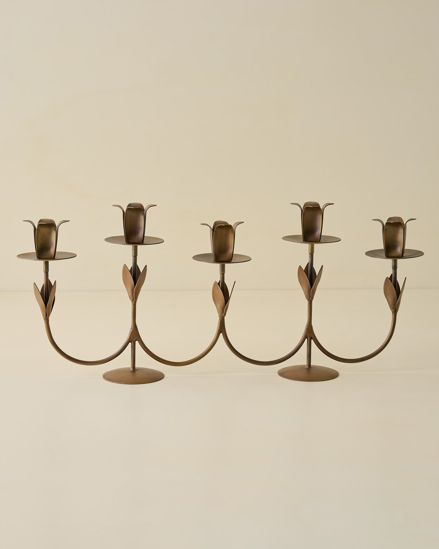 Forged Tulip Candelabra