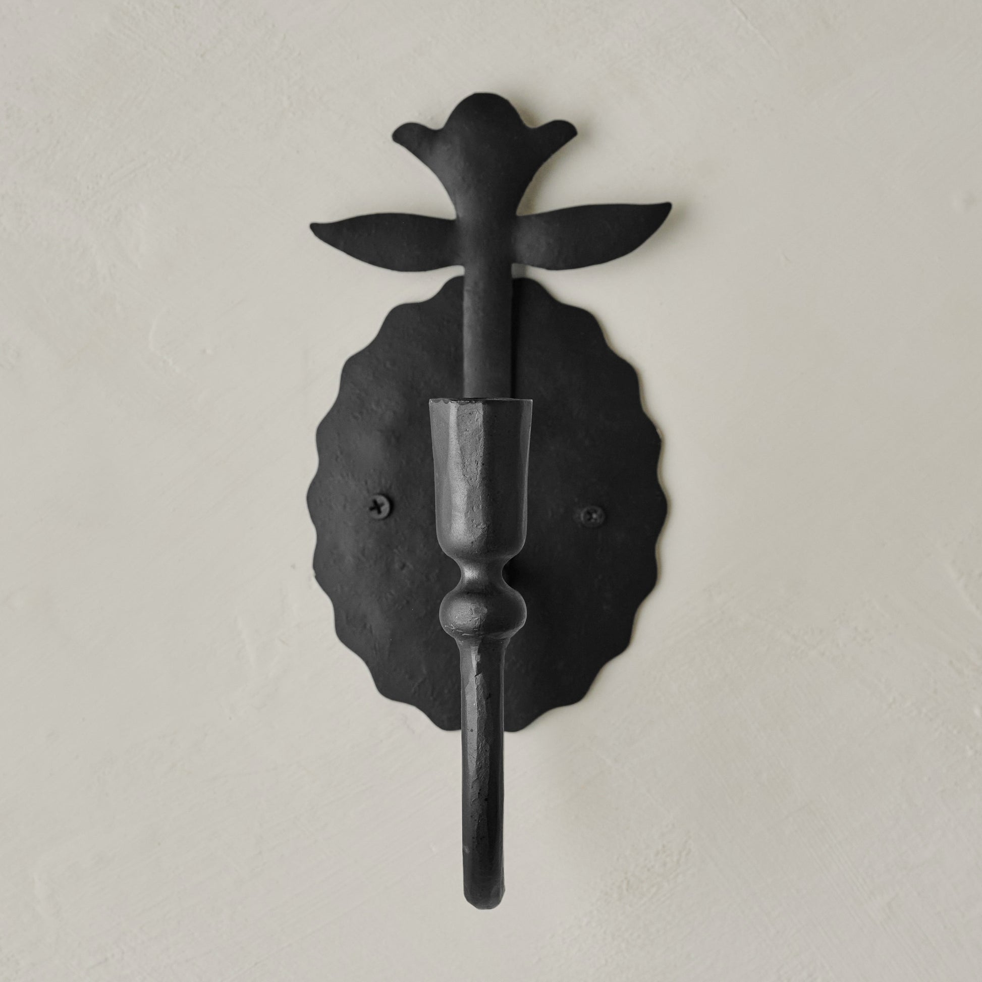 Antique Inspired Forged Iron Wall Sconce