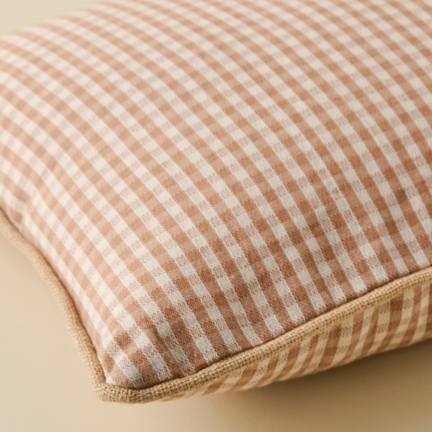 Gingham 16x24 Pillow close up