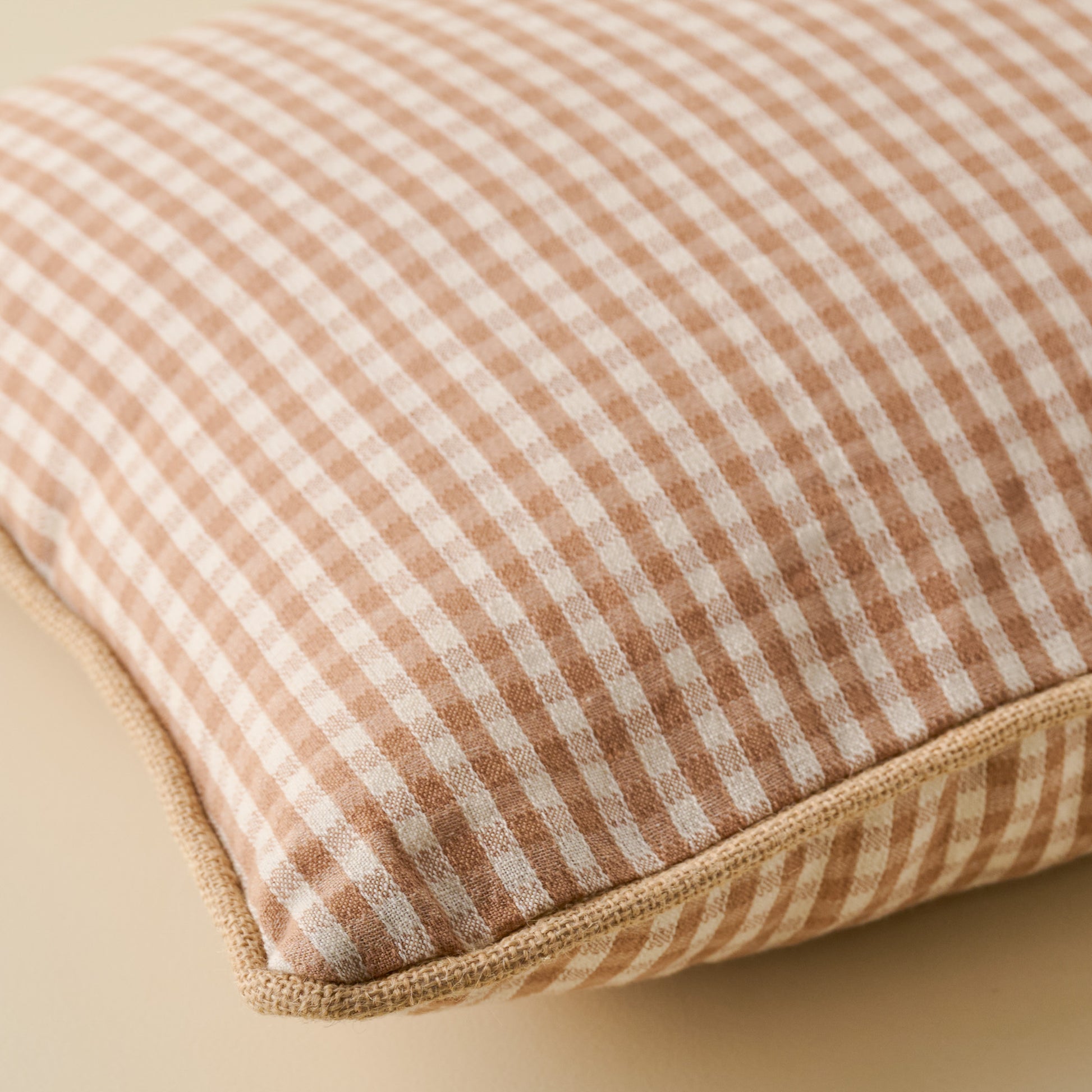 Gingham 16x24 Pillow close up