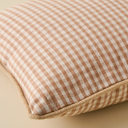 Gingham 16x24 Pillow close up