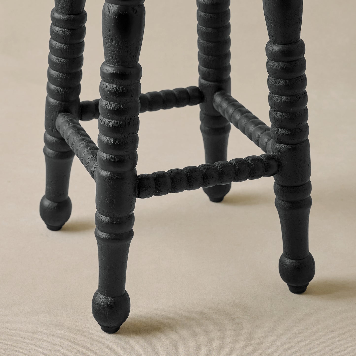Jude Counter Stool in Black close up 