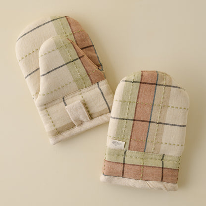 Dawn Plaid Mini Oven Mitt Set of Two