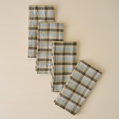 Olive Stone Napkin Set of Four