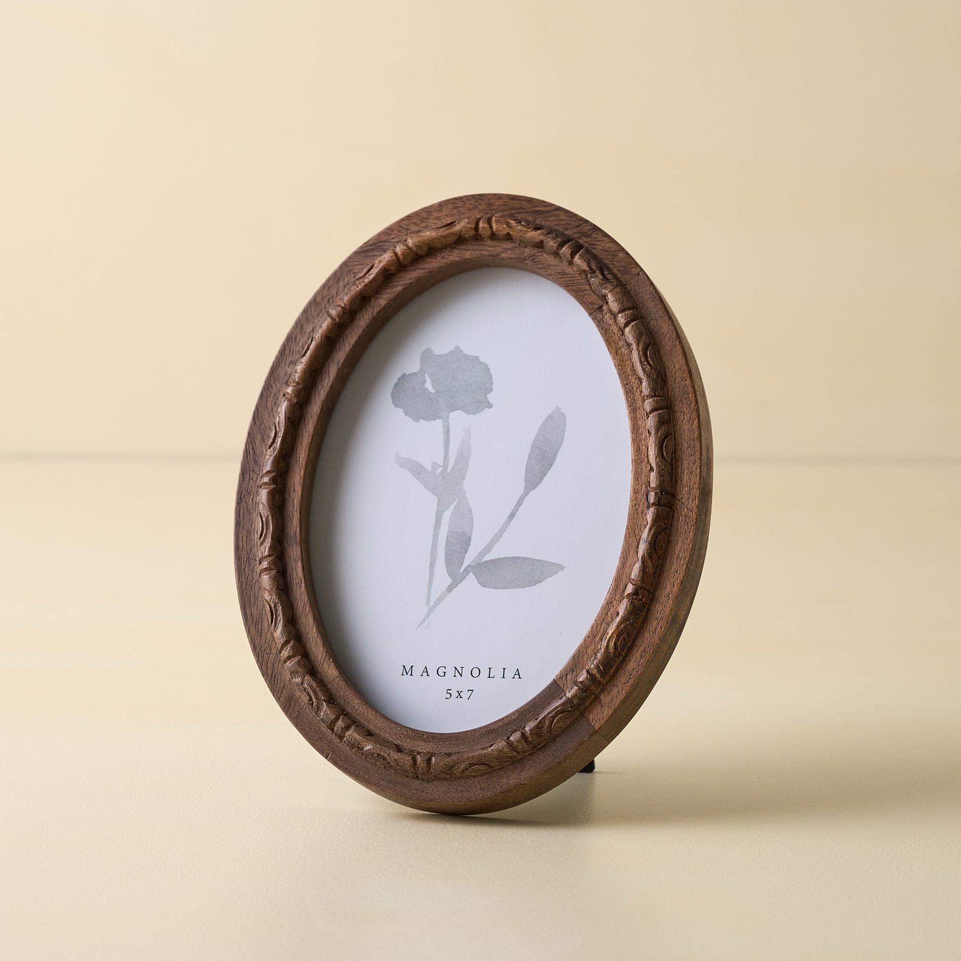 Caroline Carved Wood Oval Photo Frame 5x7 frame