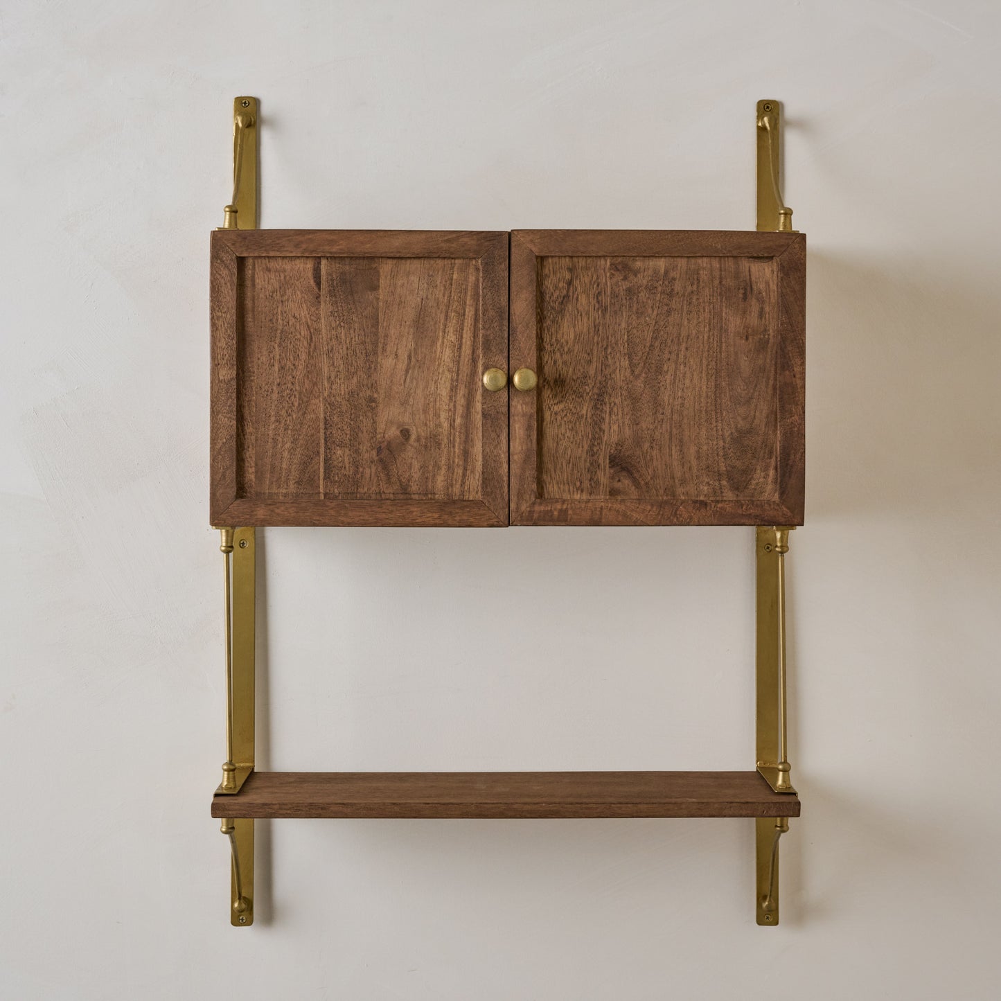 Parker Brass and Wood Cabinet