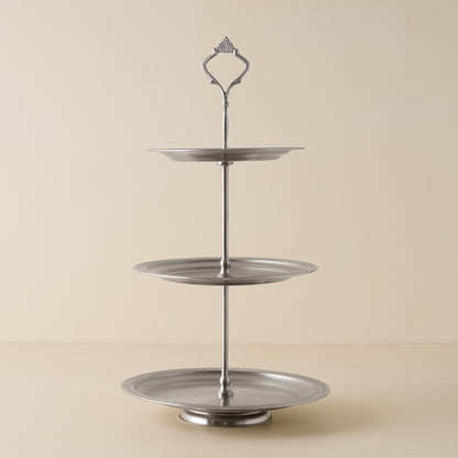 Pewter Tiered Serving Stand