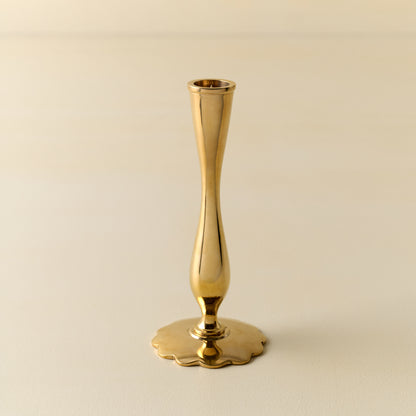 Eden Solid Brass Tulip Taper Holder - Small