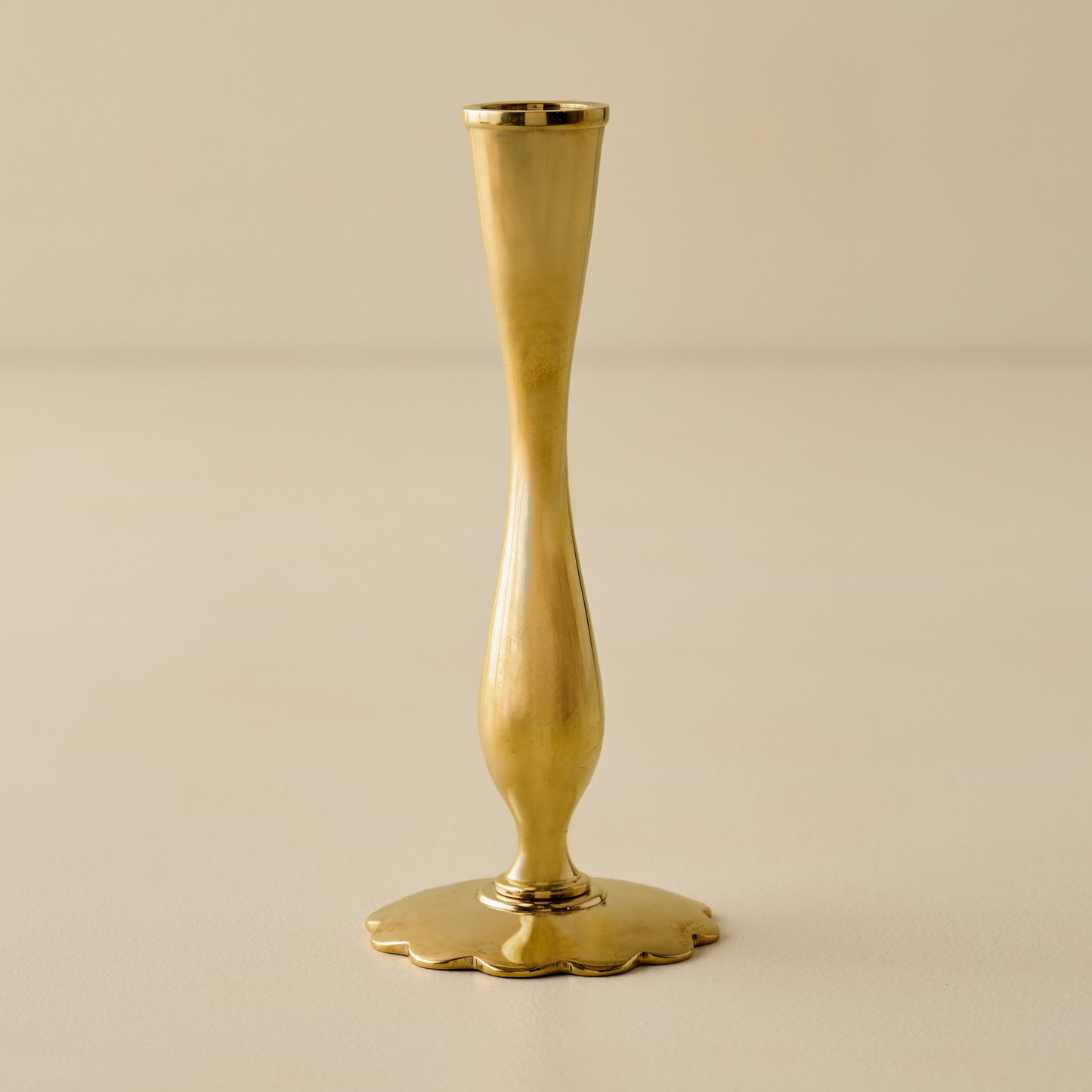 Eden Solid Brass Tulip Taper Holder (large)