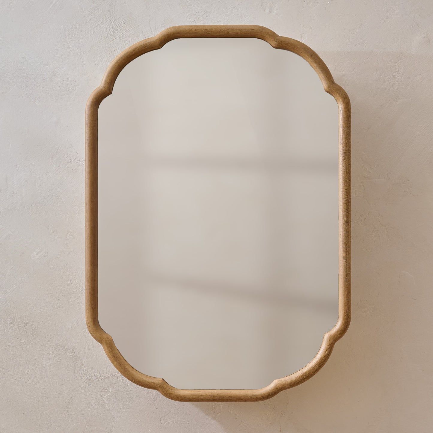 Greer Wood Scalloped Medicine Cabinet (Aged Natural)