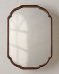 Greer Wood Scalloped Medicine Cabinet (Dark Wood)
