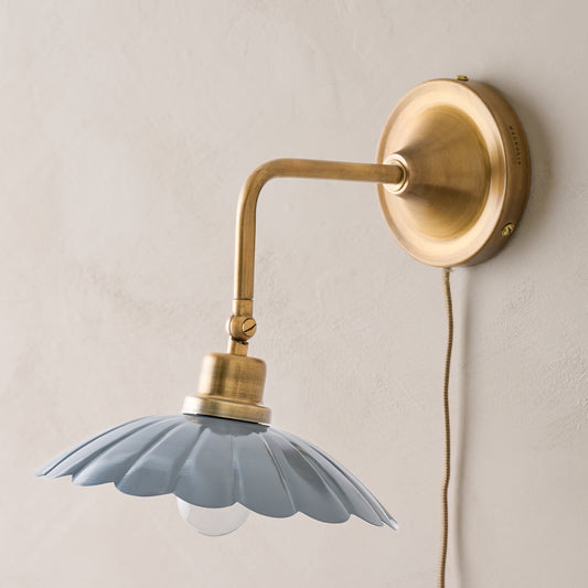 Carolyn Enamel Plug-in Sconce
