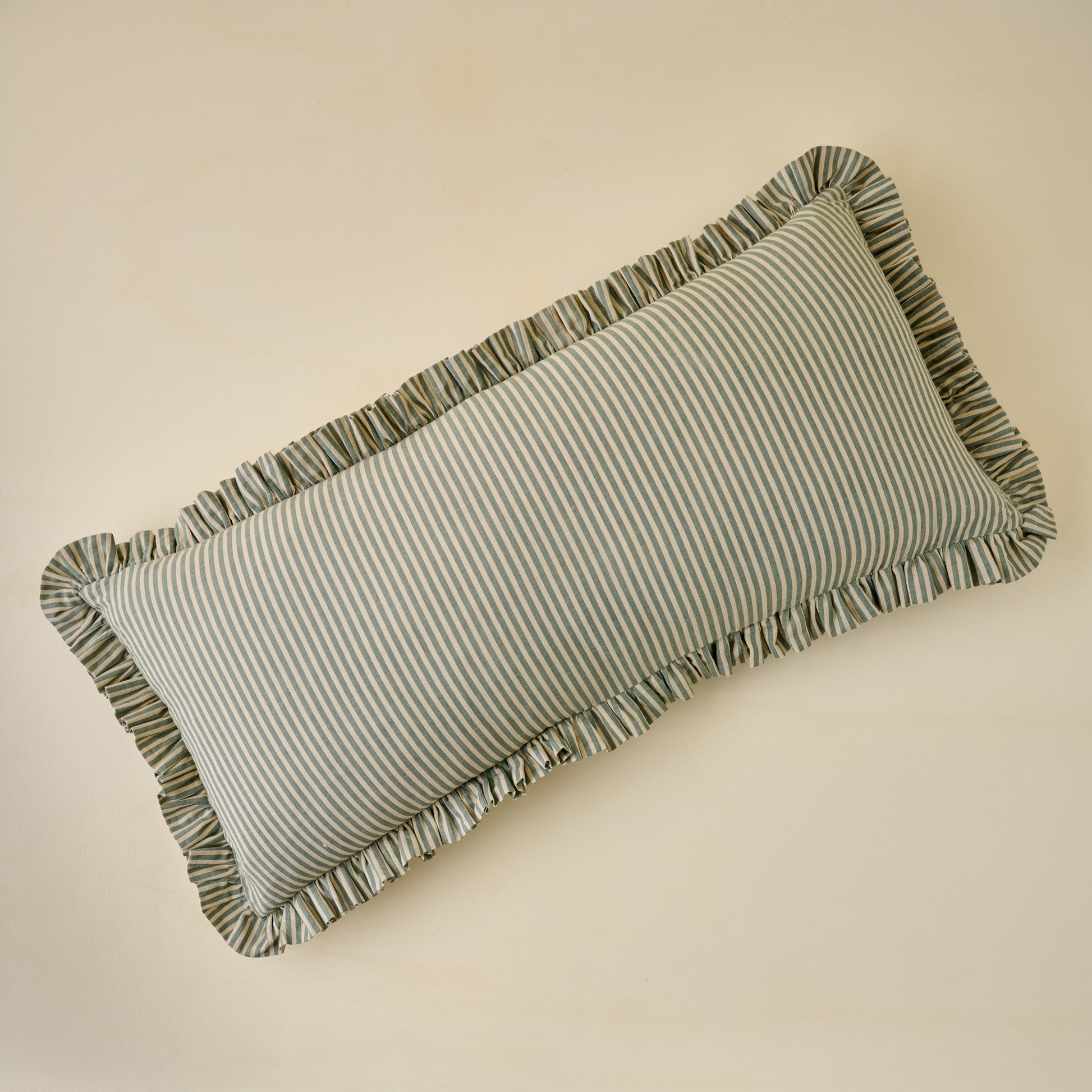 Thea Reversible Large Lumbar Pillow with Ruffle Edge