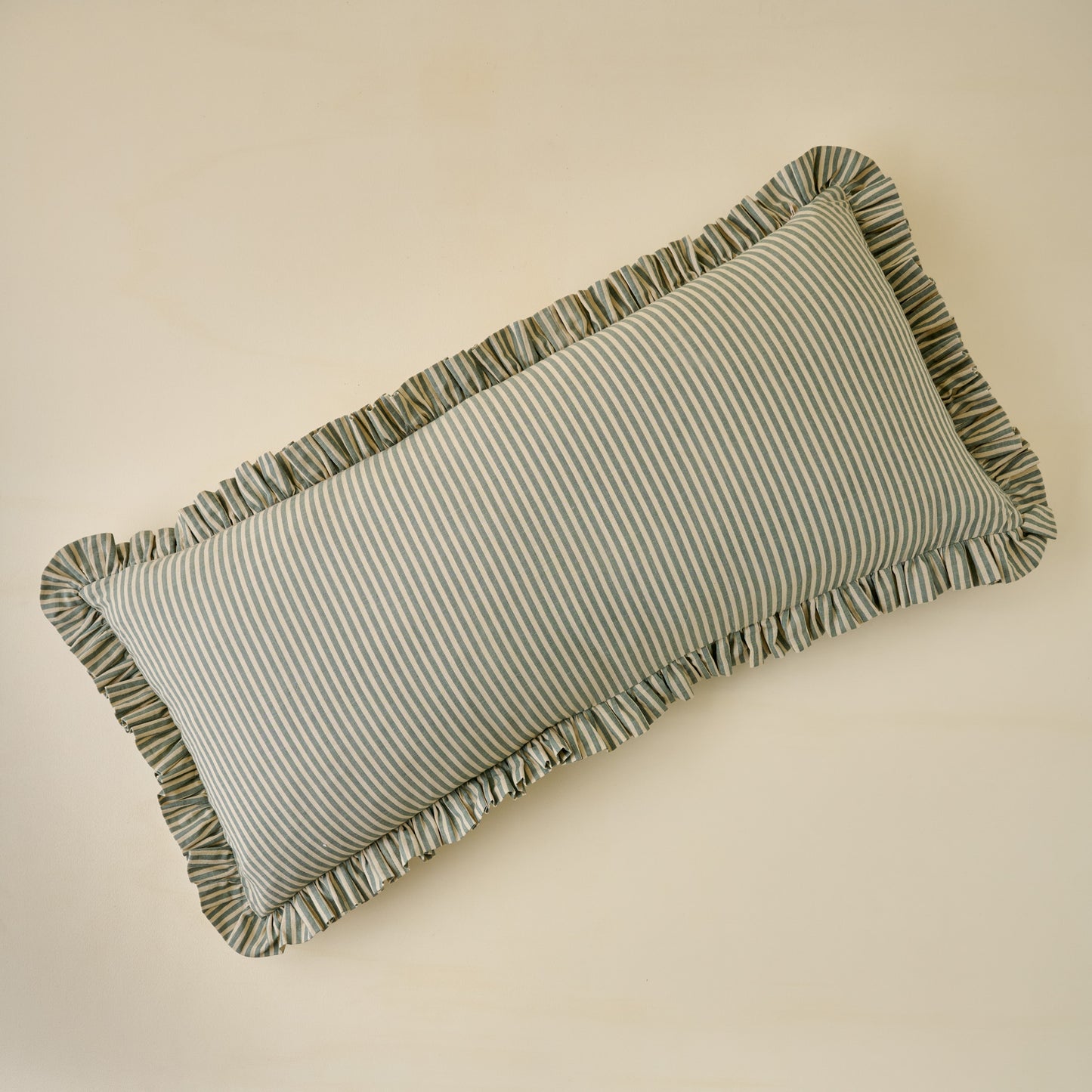 Thea Reversible Lumbar Pillow (large) reversible stripe side