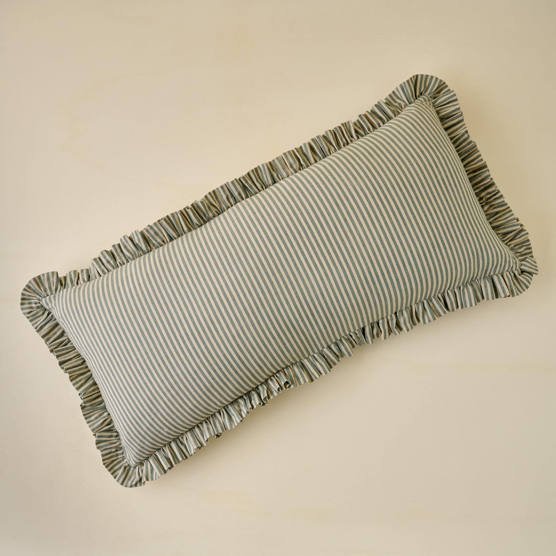 Thea Reversible Large Lumbar Pillow with Ruffle Edge