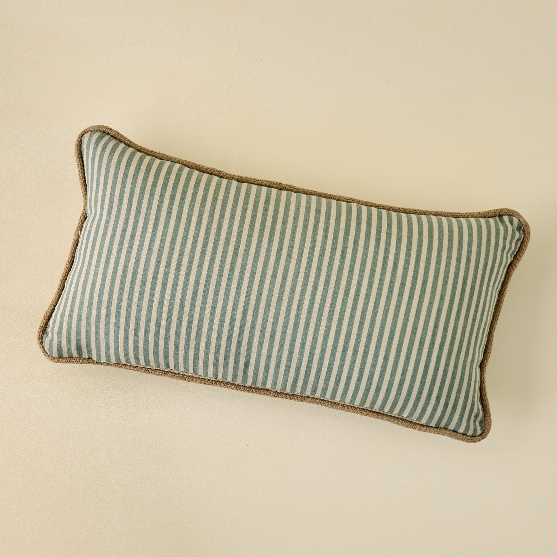 Thea Reversible Lumbar Pillow (small) reversible stripe side