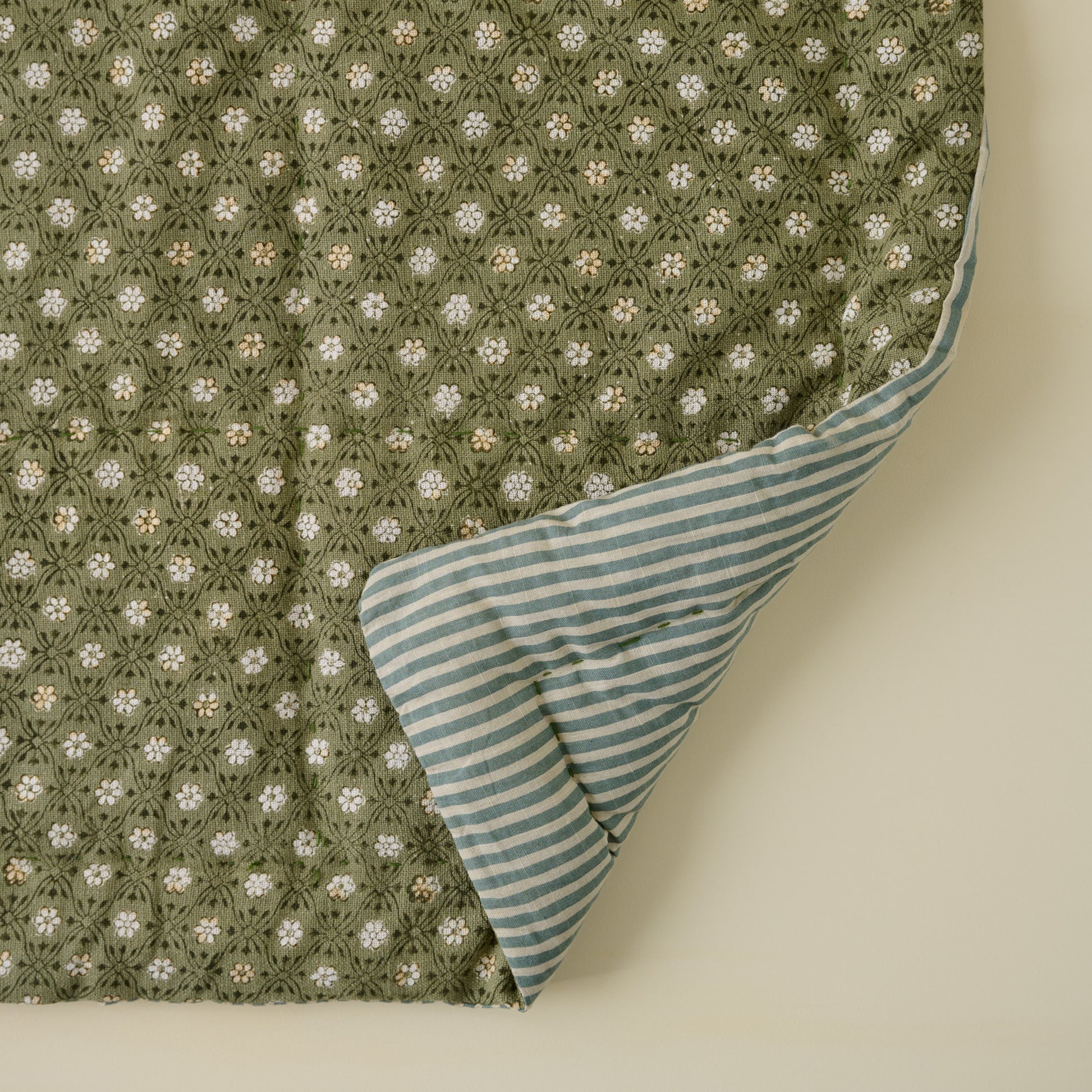 Thea Reversible Quilt close up view