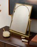 Vienna Tabletop Mirror on top of dresser 