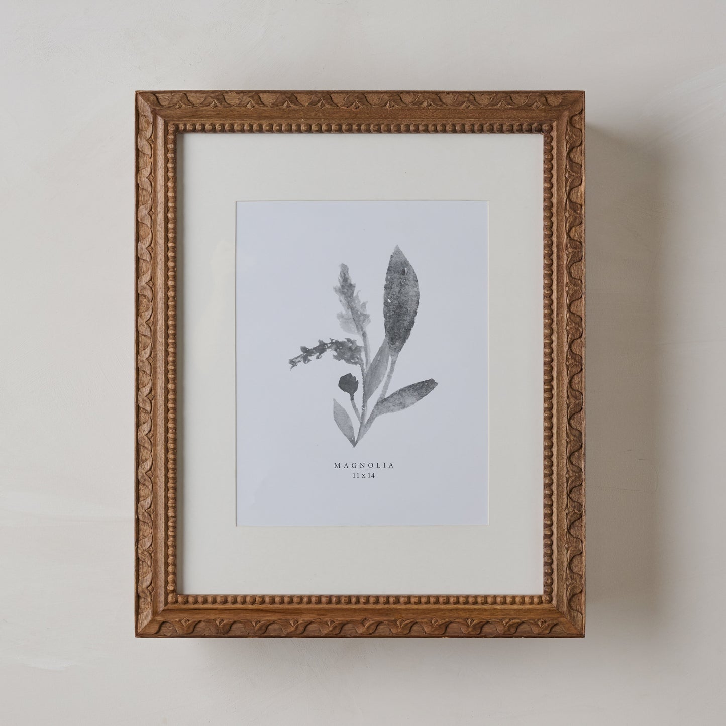 Willa Framed Wall Cabinet front view with framed photo print