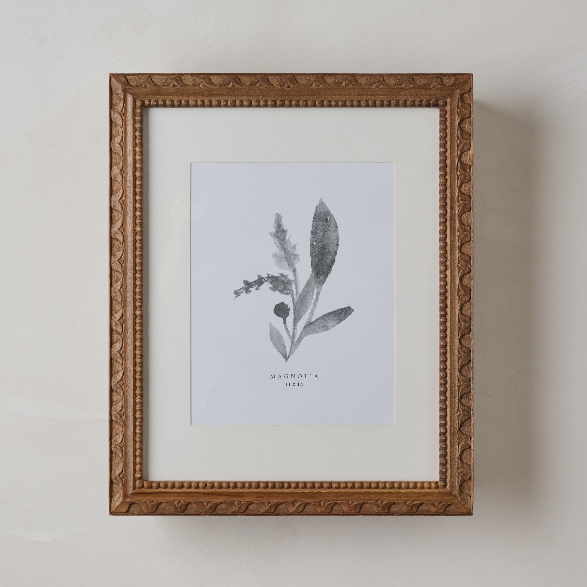 Willa Framed Wall Cabinet front view with framed photo print